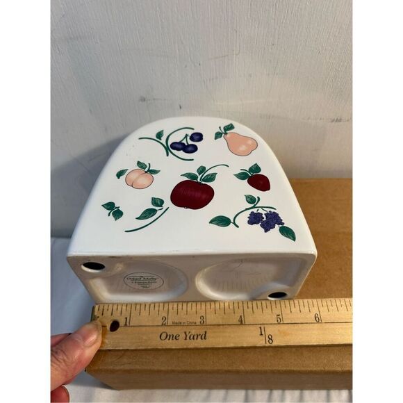 Princess house Orchard Medley Napkin holder Fruit Ceramic - Picture 5 of 8